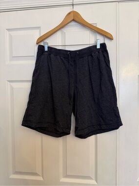 Men's Charcoal Athletic Drawstring Shorts